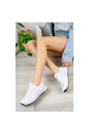 کفش پیاده روی سفید زنانه چرم مصنوعی 4 kardeşler - کد 930050797