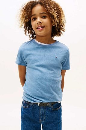 تیشرت آبی بچه گانه یقه دوچرخه Tommy Hilfiger - کد 930052735