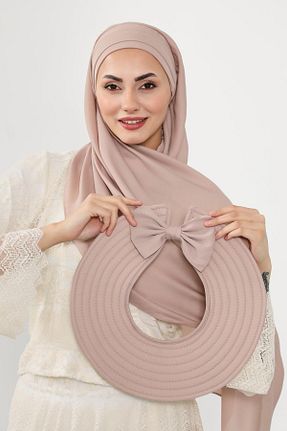 شال قهوه ای زنانه Aisha