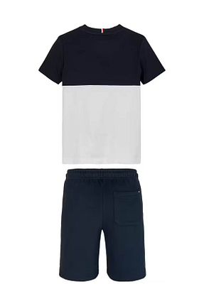ست بالاتنه و پائین تنه آبی بچه گانه پنبه ای Tommy Hilfiger - کد 930072731