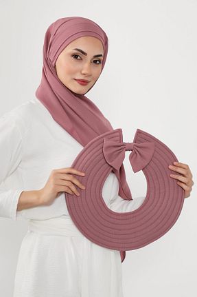 شال صورتی زنانه Aisha