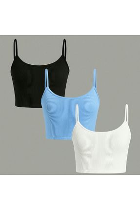 بلوز آبی زنانه ساده ÖZ PAMUK - کد 929028387