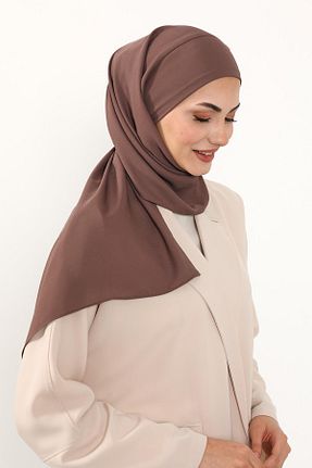 شال قهوه ای زنانه Aisha