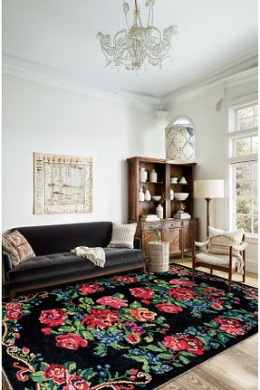 گلیم مشکی پلی استر BigArts Home - کد 897571472