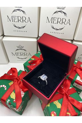 انگشتر استیل (فولاد) سفید زنانه استیل (فولاد) merraaksesuar - کد 929656121