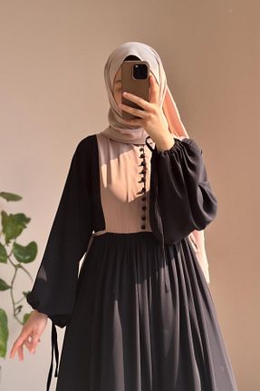 لباس حجاب بژ کلوش ANDE - کد 930034000