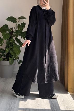 ست بالاتنه و پائین تنه حجاب مشکی زنانه Salopet ANDE - کد 871168345