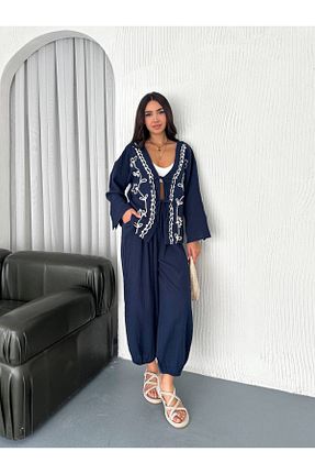 پیراهن سرمه ای زنانه رگولار stilsepeti - کد 920363317