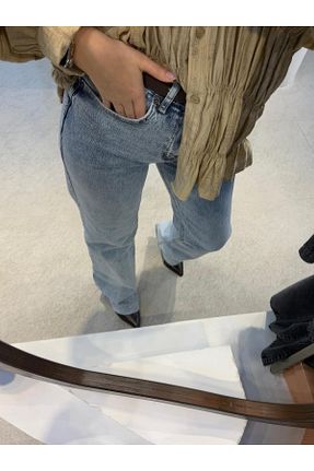 شلوار جین آبی زنانه لیکرا SEVİNÇ GÜNGÖR - کد 930042771