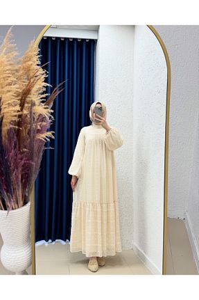 لباس حجاب طوسی زنانه اورسایز Ebrar Store - کد 930043390