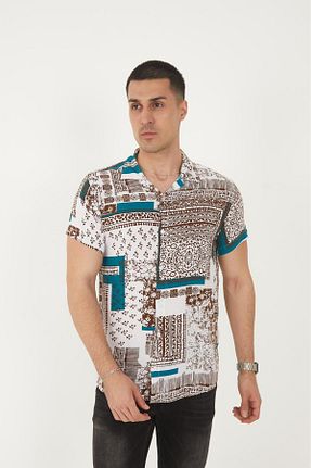 پیراهن آبی مردانه رگولار MFZ Giyim - کد 930040368