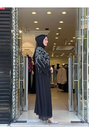 کلاه و ابایا مشکی زنانه پلی استر Etrucci - کد 930058643