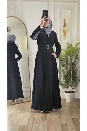 ترنچکت حجاب مشکی زنانه آستر دار Tebrikler tekstil - کد 922775335