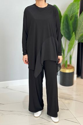 ست بالاتنه و پائین تنه حجاب مشکی زنانه رگولار Ceremony - کد 930071066