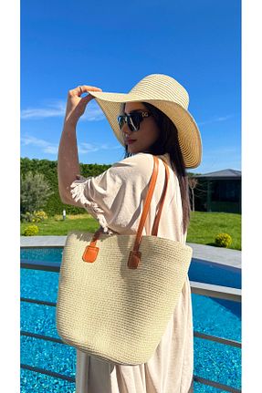 کلاه مشکی زنانه حصیر Luminos Butik - کد 927966372