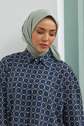 روسری سبز پلی استر Silk Home - کد 930086412