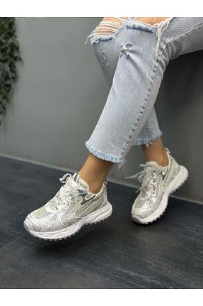 کفش پیاده روی سفید زنانه چرم مصنوعی DİVA - کد 930107643