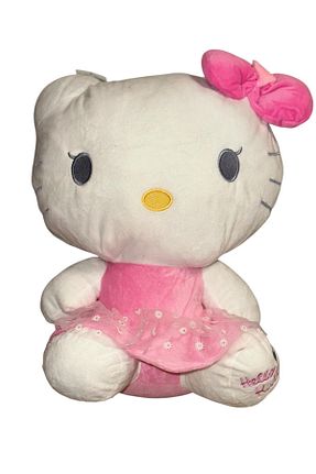 اسباب بازی مخملی صورتی بچه گانه 40 cm Hello Kitty - کد 859215466