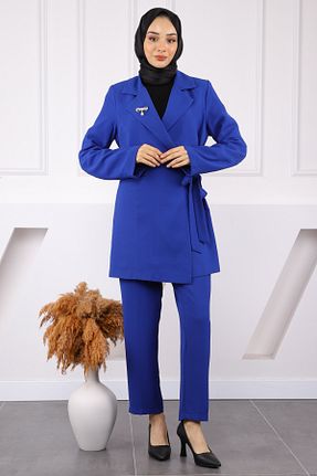 ست بالاتنه و پائین تنه حجاب سرمه ای زنانه رگولار İmajButik - کد 930107681
