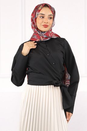 پیراهن حجاب مشکی زنانه رگولار İmajButik - کد 930106755
