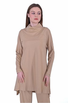 ست بالاتنه و پائین تنه حجاب قهوه ای زنانه رگولار Invee - کد 865853370