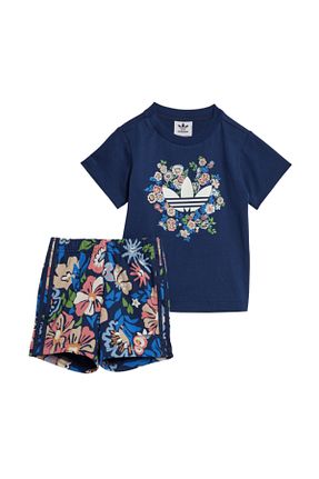 ست بالاتنه و پائین تنه اسپرت سرمه ای بچه گانه adidas - کد 924399949