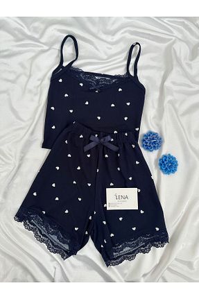 ست لباس راحتی سرمه ای زنانه گلدار Lena Homewears - کد 930131670