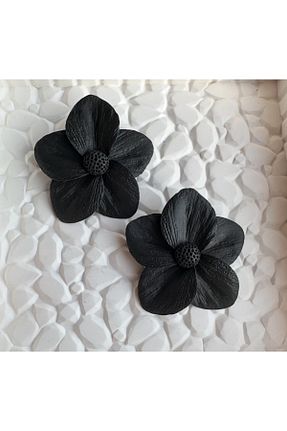 گوشواره جواهر مشکی پلی استر ACCESSORY - کد 930135266