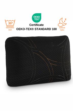 بالش مشکی پنبه پلی استر Rudu - کد 884803528