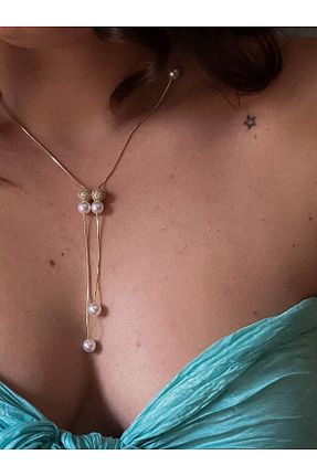 گردنبند استیل ( فولاد ) طلائی استیل (فولاد) CHARMLUCKY - کد 930136930