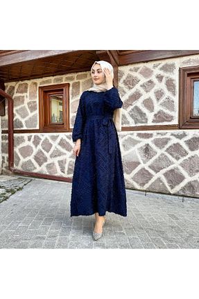لباس حجاب سرمه ای زنانه Relaxed sümeyra - کد 930141438