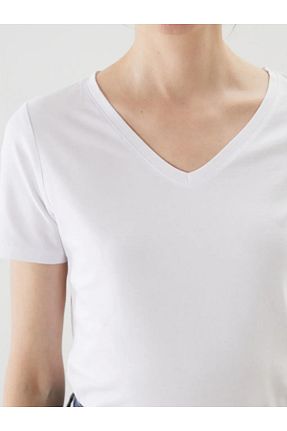 تیشرت سفید زنانه رگولار LC Waikiki - کد 930142256