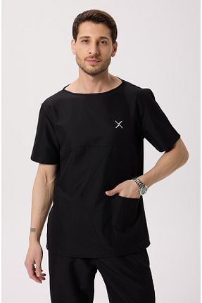 ست بالاتنه و پائین تنه مشکی مردانه پنبه ای X Medical Wear - کد 929986202