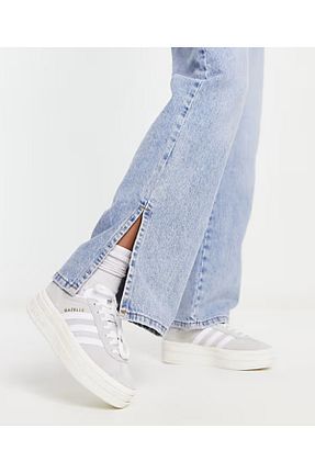 کفش اسنیکر طوسی زنانه بند دار adidas - کد 853004495