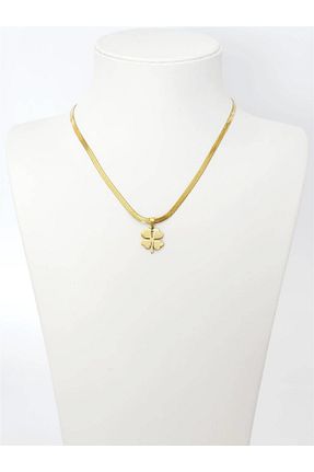 گردنبند استیل ( فولاد ) طلائی استیل (فولاد) hena - کد 930160906