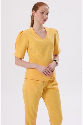 ست بالاتنه و پائین تنه نارنجی زنانه تریکو X Medical Wear - کد 929962136