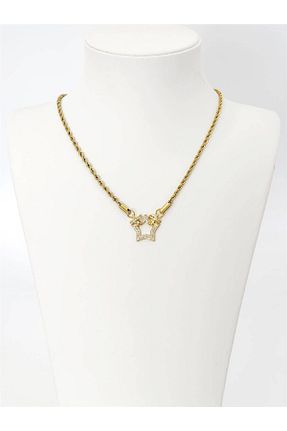 گردنبند استیل ( فولاد ) طلائی استیل (فولاد) hena - کد 930161117
