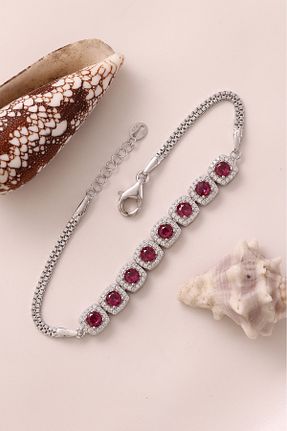 دستبند نقره طوسی زنانه 925 عیار İSTANBULTAKI925 - کد 930157565