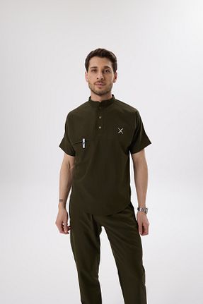 ست بالاتنه و پائین تنه سبز مردانه پنبه ای X Medical Wear - کد 929979990