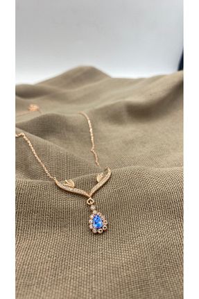 ست نقره آبی زنانه زیرکن SURA SILVER - کد 930169939