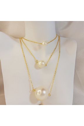 گردنبند مروارید مروارید اقیانوس Crystal Atelier - کد 930176258