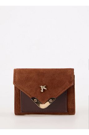 کیف پول قهوه ای زنانه چرم مصنوعی Fabrika - کد 930177825