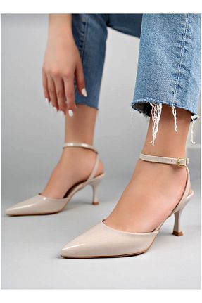 کفش مجلسی بژ زنانه چرم لاکی v.s.h velvet - کد 892440255