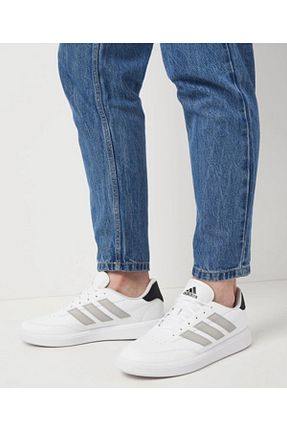 کفش اسنیکر سفید زنانه چسبی adidas - کد 831374237
