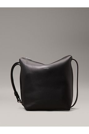 کیف دوشی مشکی مردانه چرم خالص Calvin Klein - کد 930355185