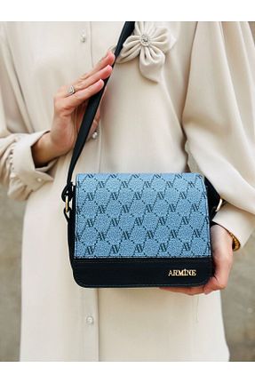 کیف دوشی آبی زنانه چرم مصنوعی Armine - کد 930223059