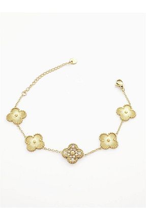 دستبند استیل (فولاد) طلائی استیل (فولاد) hena - کد 930222782