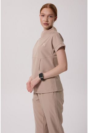 ست بالاتنه و پائین تنه بژ زنانه پلی استر X Medical Wear - کد 930226858