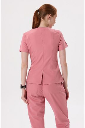 ست بالاتنه و پائین تنه صورتی زنانه پلی استر X Medical Wear - کد 930365312