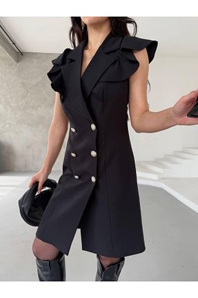 کت بلیزر مشکی زنانه بافتنی Ekim Store - کد 930226322